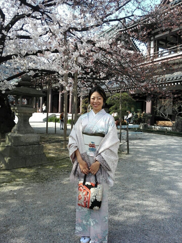 花見　着物