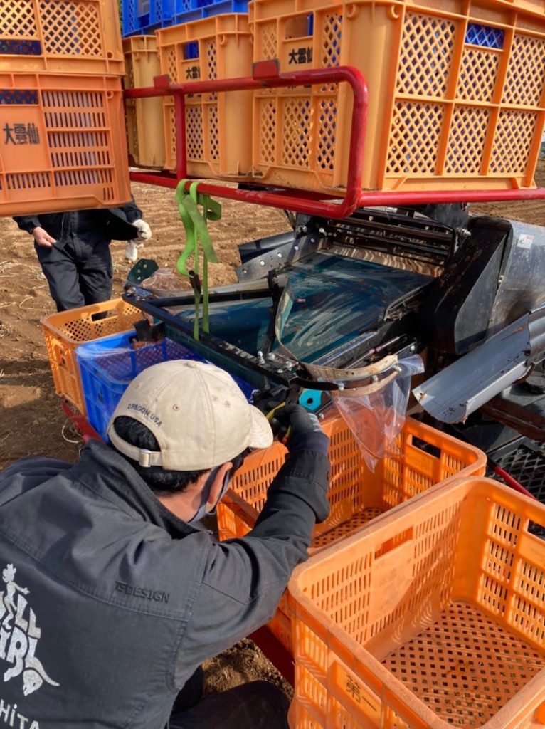 加津佐町で実演