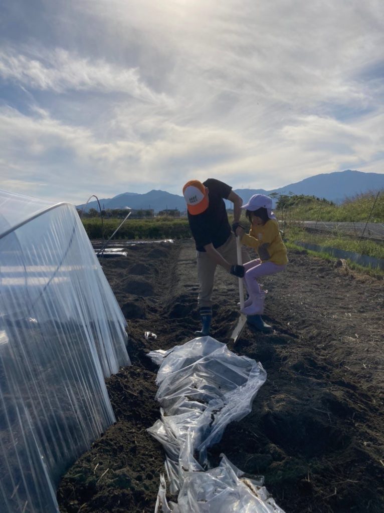 ビニールハウスづくり