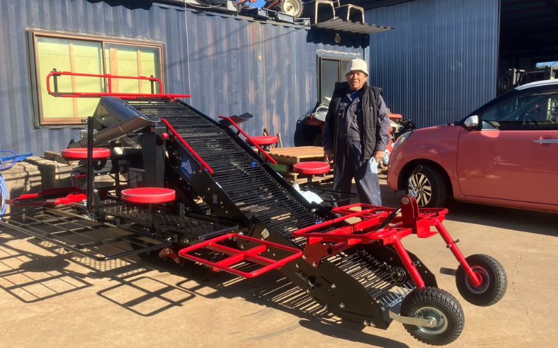 じゃがいも収穫機ブルガール長崎県諫早市小長井町にお嫁いり